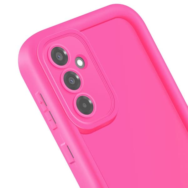 Fodral för Samsung Galaxy A36 Silikon Mjuk Beröring Höjda Kanter Fuchsia