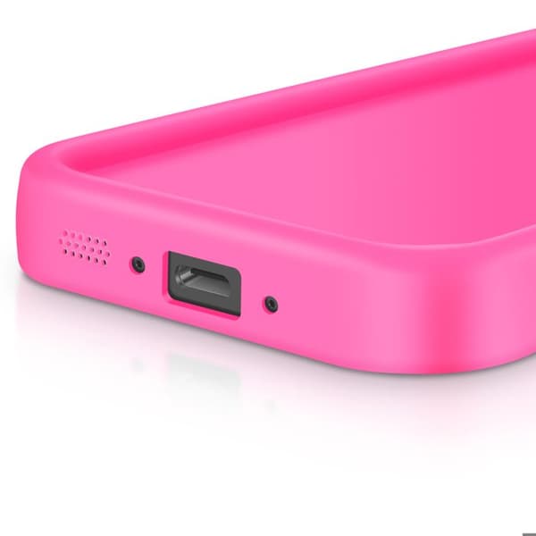 Fodral för Samsung Galaxy A36 Silikon Mjuk Beröring Höjda Kanter Fuchsia