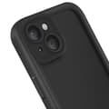 Miniatyrbild 3 av 5: Skydd för iPhone 15 Silikon Mjuk Beröring Förhöjda Kanter Svart