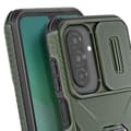 Miniatyrbild 2 av 5: Coque för Samsung Galaxy A26 med ringstöd och kameraöverdrag i mörkgrön