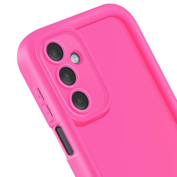 Coque för Samsung Galaxy A16 Silikon Soft Touch Med Upphöjda Kanter Fuchsia