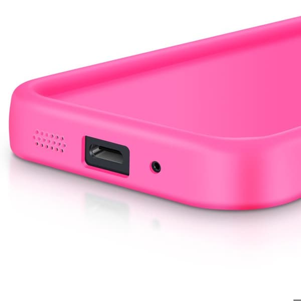 Coque för Samsung Galaxy A16 Silikon Soft Touch Med Upphöjda Kanter Fuchsia