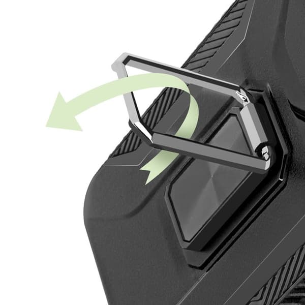 Coque för Samsung Galaxy A26 Ringstöd Stödkamera Svart