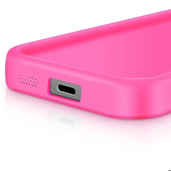 Coque för Samsung Galaxy S24 FE Soft Touch Med Upphöjda Kanter Fuchsia