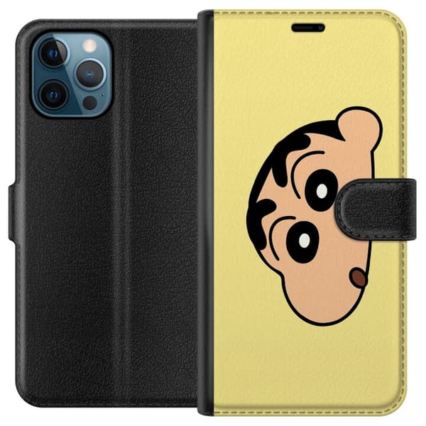 Apple iPhone 12 Pro Lommeboketui Peeking Shinchan