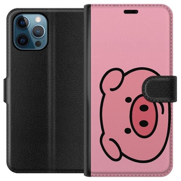 Apple iPhone 12 Pro Lommeboketui Kawaii Piggy