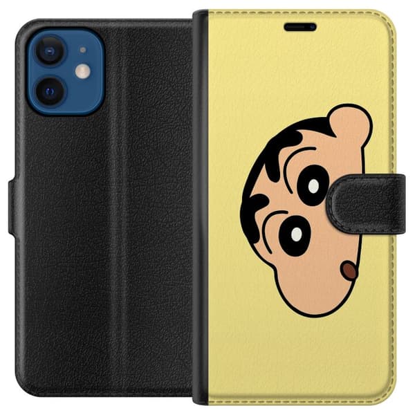 Apple iPhone 12 mini Lommeboketui Peeking Shinchan