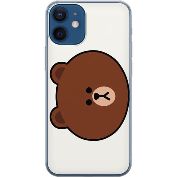 Apple iPhone 12 mini Gjennomsiktig deksel line friends brown