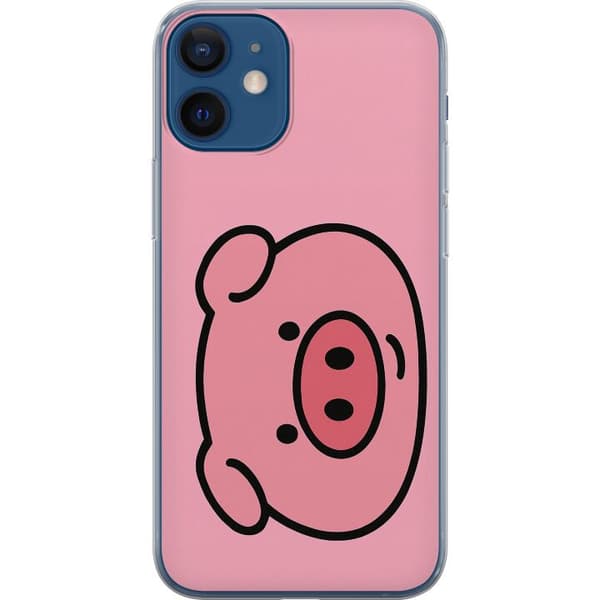 Apple iPhone 12 mini Gennemsigtig cover Kawaii Piggy