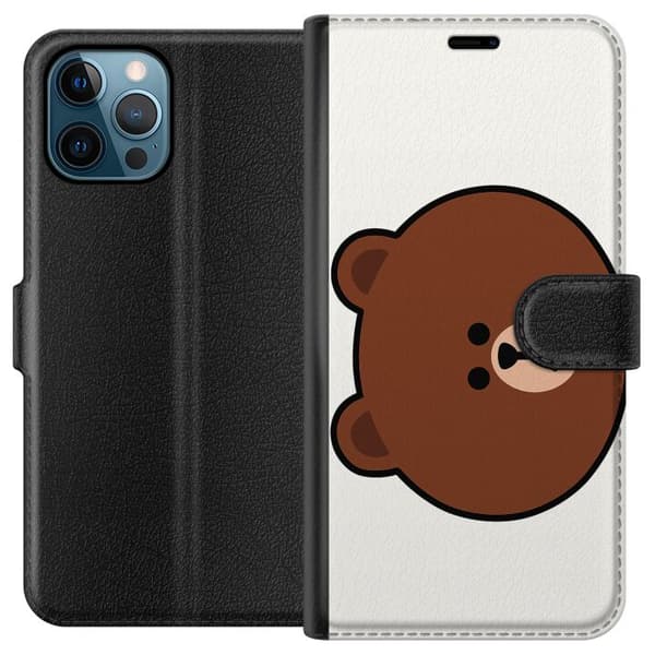 Apple iPhone 12 Pro Max Lommeboketui line friends brown