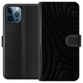Miniatyrbilde 1 av 3: Apple iPhone 12 Pro Max Lommeboketui Svarte Bølger