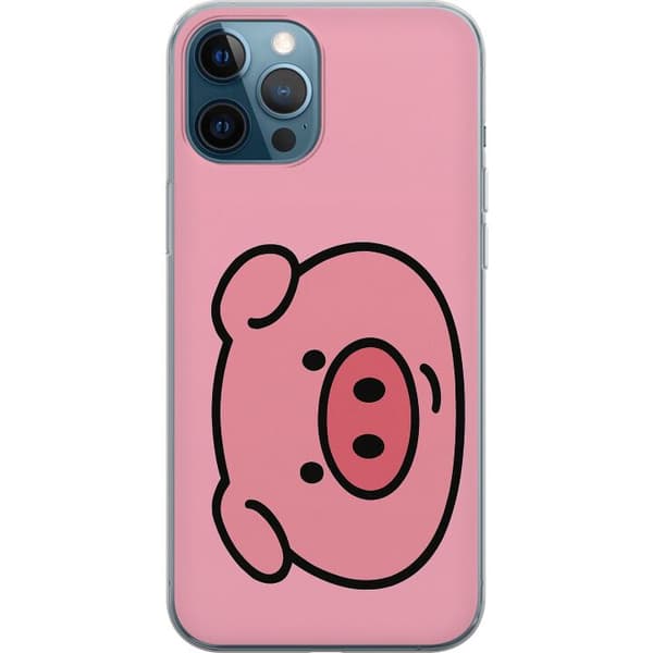Apple iPhone 12 Pro Läpinäkyvä kuori Kawaii Piggy