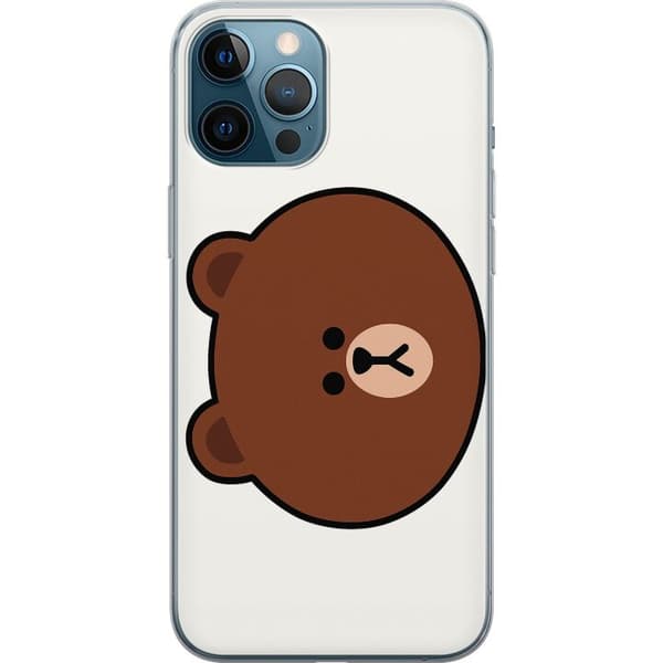 Apple iPhone 12 Pro Max Gjennomsiktig deksel line friends brown
