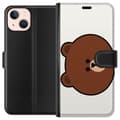 Miniatyrbillede 1 af 3: Apple iPhone 13 mini Tegnebogsetui line friends brown