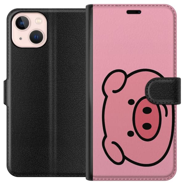 Apple iPhone 13 mini Tegnebogsetui Kawaii Piggy