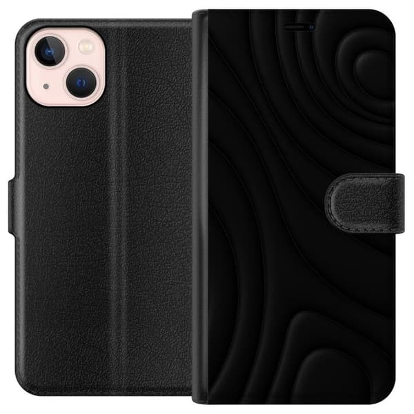 Apple iPhone 13 mini Lompakkokotelo Tummat Aallot