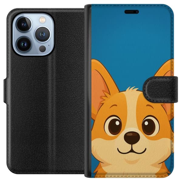 Apple iPhone 13 Pro Tegnebogsetui Hello Corgi