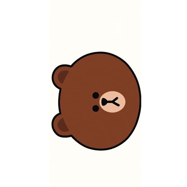 Apple iPhone 13 Pro Lommeboketui line friends brown