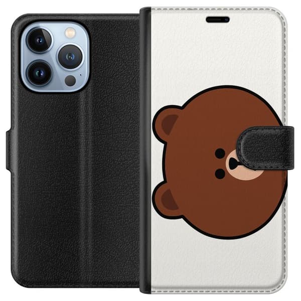 Apple iPhone 13 Pro Lommeboketui line friends brown
