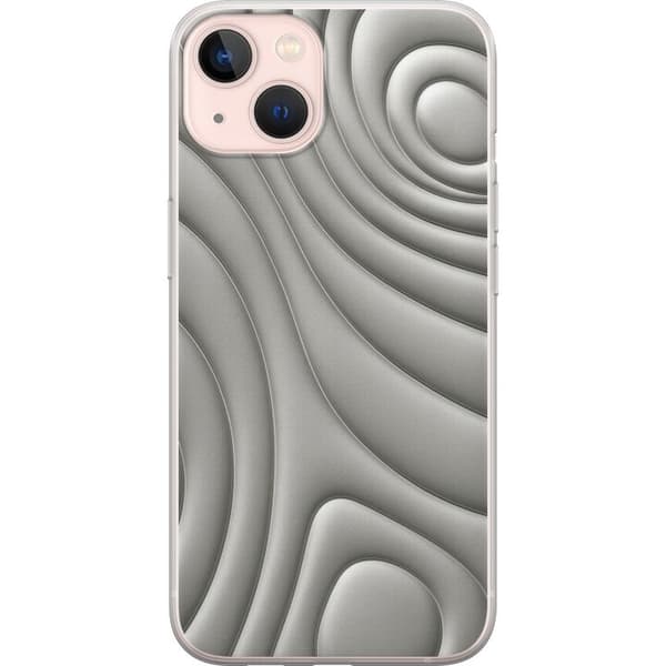 Apple iPhone 13 mini Gennemsigtig cover Sølvbølger