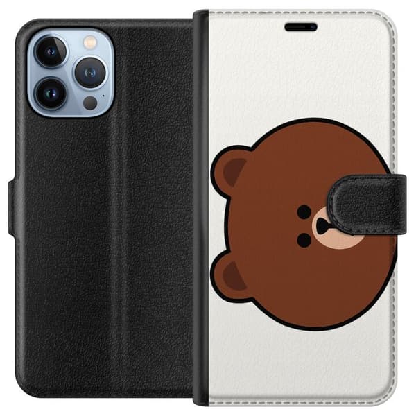Apple iPhone 13 Pro Max Lommeboketui line friends brown