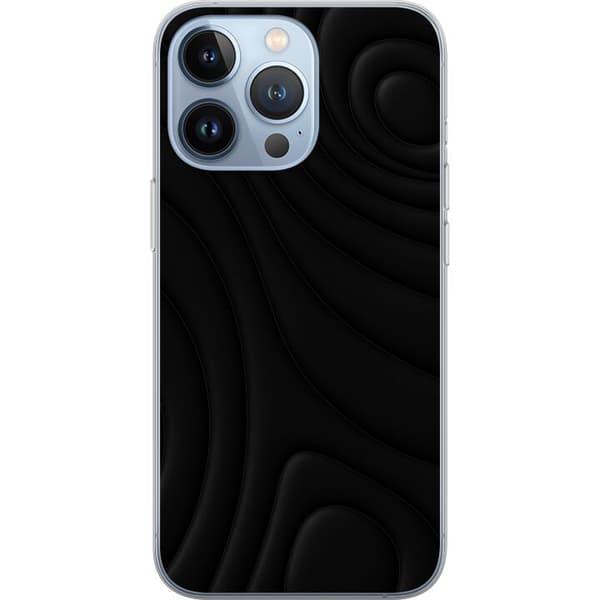 Apple iPhone 13 Pro Genomskinligt Skal Black Waves