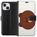 Miniatyrbillede 1 af 3: Apple iPhone 14 Plus Tegnebogsetui line friends brown