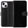 Miniatyrbillede 1 af 3: Apple iPhone 14 Plus Tegnebogsetui Sorte Bølger