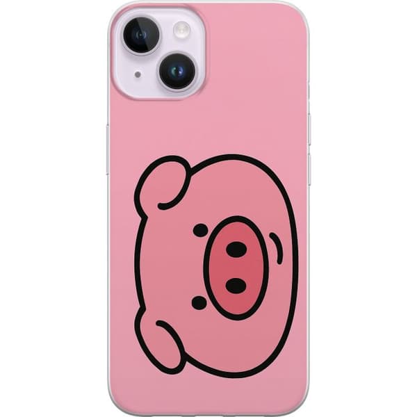 Apple iPhone 14 Plus Gennemsigtig cover Kawaii Piggy