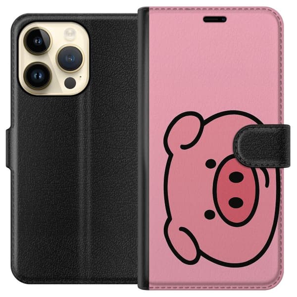 Apple iPhone 15 Pro Lommeboketui Kawaii Piggy