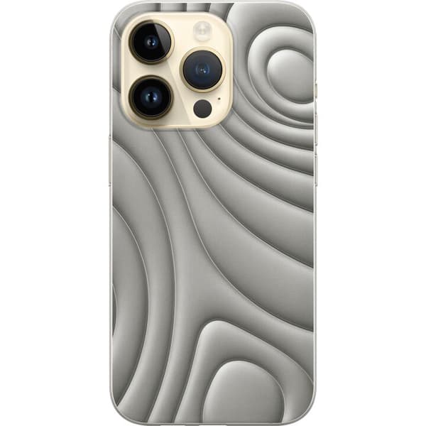 Apple iPhone 15 Pro Läpinäkyvä kuori Hopea-aallot