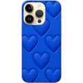 Miniatyrbillede 1 af 3: Apple iPhone 15 Pro Gennemsigtig cover Blå Hjerter