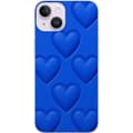 Pikkukuva 1 / 3: Apple iPhone 15 Plus Läpinäkyvä kuori Siniset Sydämet