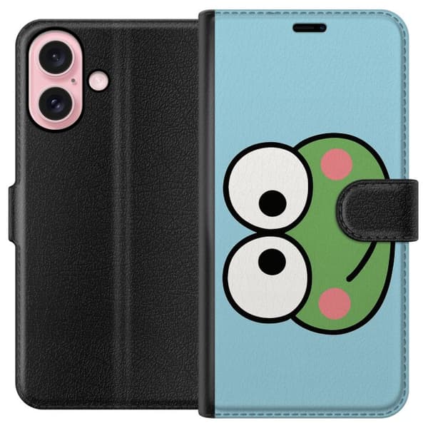 Apple iPhone 16 Lompakkokotelo Keroppi Smile