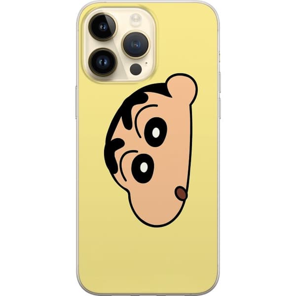 Apple iPhone 15 Pro Max Läpinäkyvä kuori Peeking Shinchan