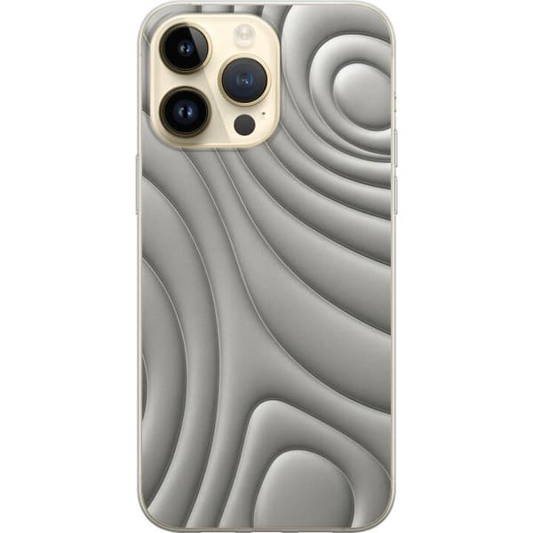 Apple iPhone 15 Pro Max Gennemsigtig cover Sølvbølger