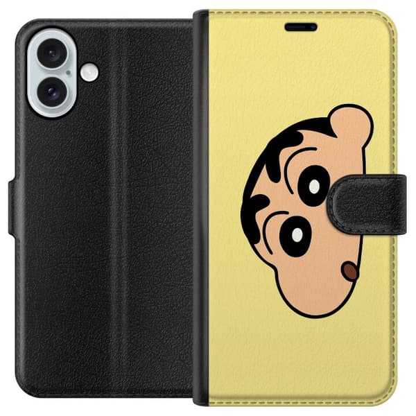 Apple iPhone 16 Plus Lommeboketui Peeking Shinchan