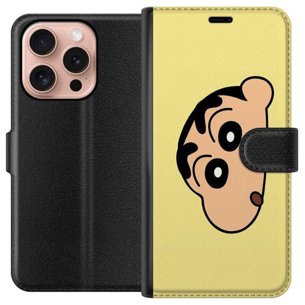 Apple iPhone 16 Pro Tegnebogsetui Peeking Shinchan