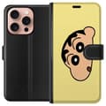 Miniatyrbillede 1 af 3: Apple iPhone 16 Pro Tegnebogsetui Peeking Shinchan