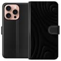 Miniatyrbillede 1 af 3: Apple iPhone 16 Pro Tegnebogsetui Sorte Bølger