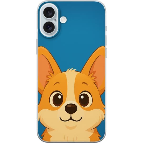 Apple iPhone 16 Plus Läpinäkyvä kuori Hello Corgi