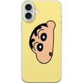 Miniatyrbillede 1 af 3: Apple iPhone 16 Plus Gennemsigtig cover Peeking Shinchan