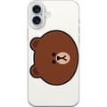 Pikkukuva 1 / 3: Apple iPhone 16 Plus Läpinäkyvä kuori line friends brown