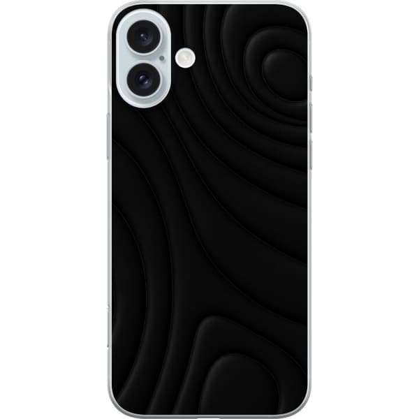 Apple iPhone 16 Plus Läpinäkyvä kuori Tummat Aallot