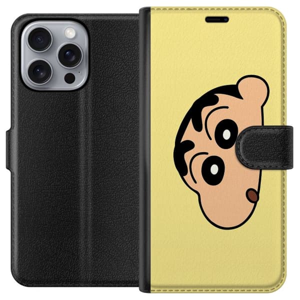 Apple iPhone 16 Pro Max Lommeboketui Peeking Shinchan