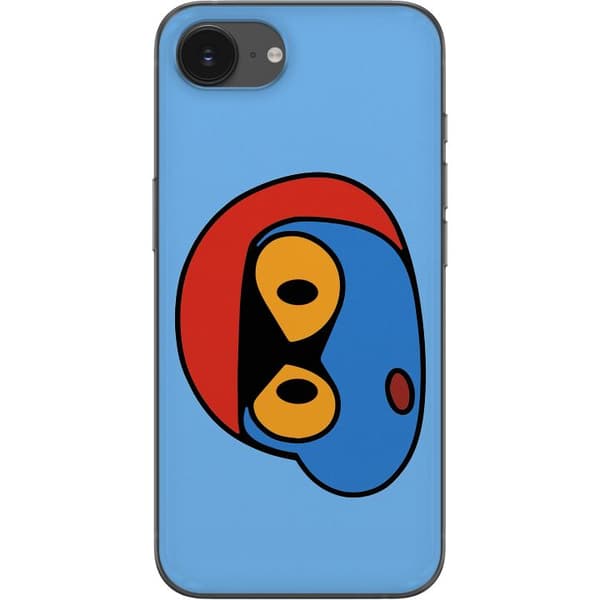 Apple iPhone 16e Läpinäkyvä kuori Bold Bot Head