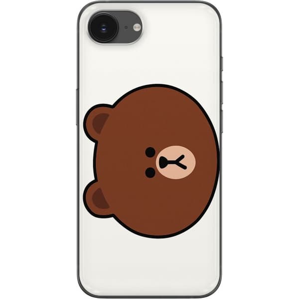 Apple iPhone 16e Läpinäkyvä kuori line friends brown