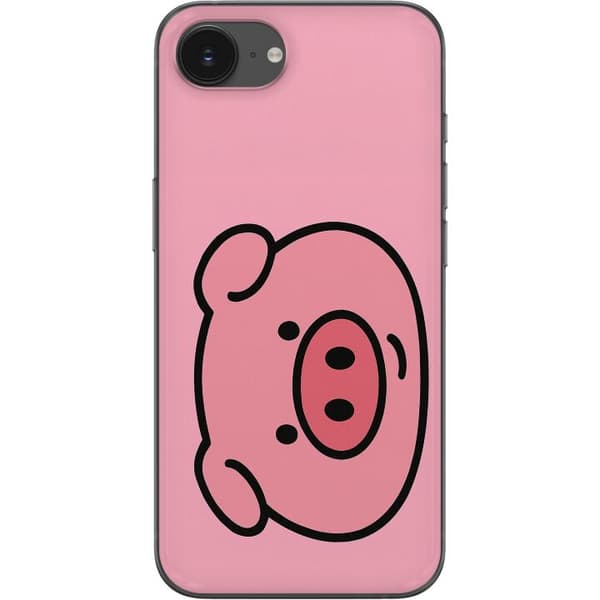Apple iPhone 16e Läpinäkyvä kuori Kawaii Piggy