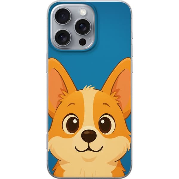 Apple iPhone 16 Pro Max Gennemsigtig cover Hello Corgi