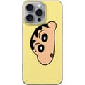 Miniatyrbillede 1 af 3: Apple iPhone 16 Pro Max Gennemsigtig cover Peeking Shinchan